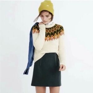 ✨Madewell Uptown Zip Mini Green Sz 14 Skirt✨